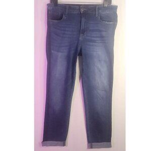 STS Blue stylish semi-distressed Jeans with cuffs in size 10/ 30" Waist